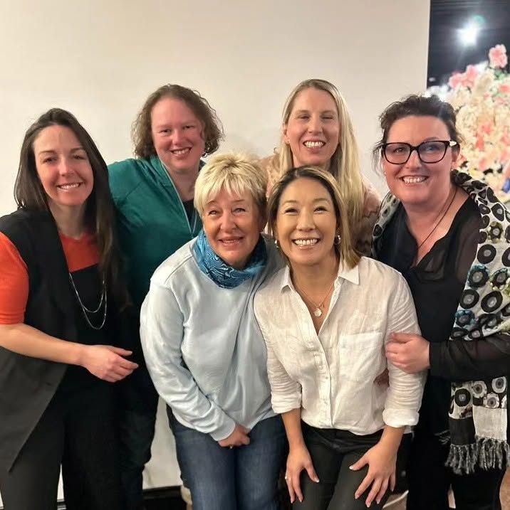 Participants from a women's ski week at Mount Hotham, Australia